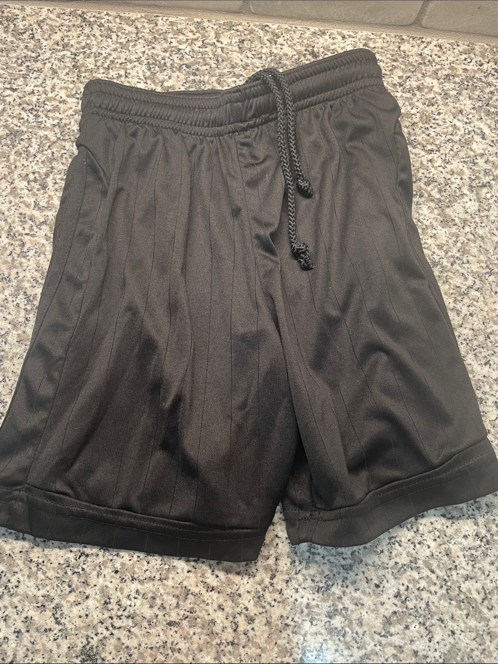 Black Athletic Drawstring Shorts